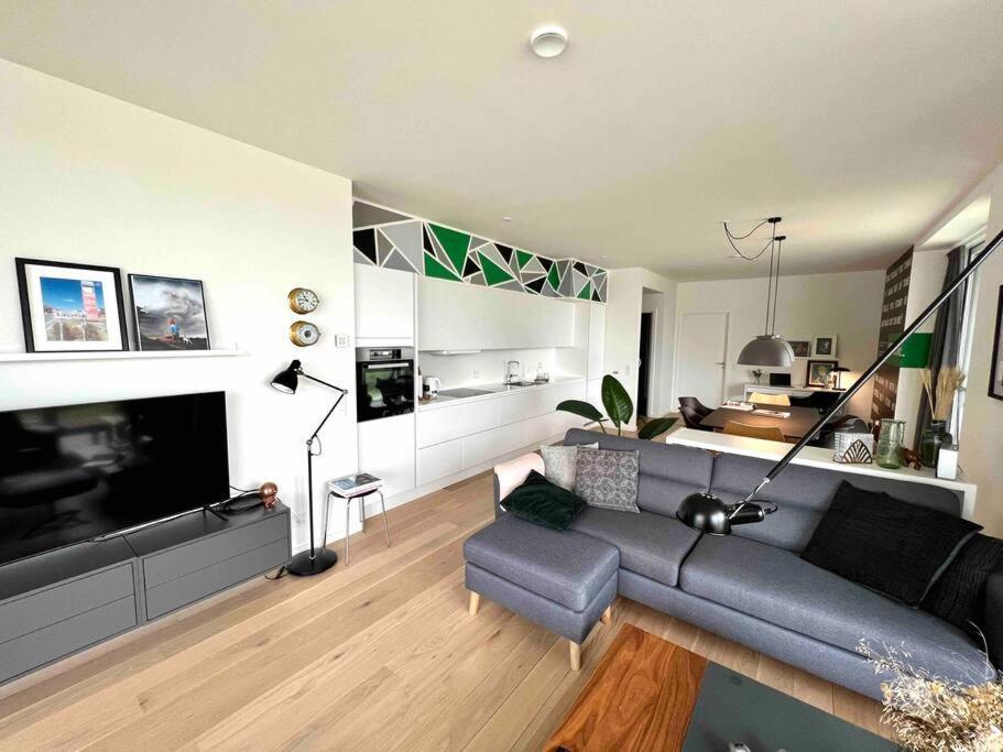 Ferienwohnung Bo Med Stil Og Udsigt Til Aarhus Lystbadehavn Exterior foto